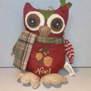 Dan Dee Collectors Choice Christmas Noel Owl Plush weighted bottom